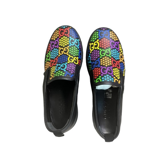 Gucci GG Supreme Unisex Slip On Sneakers Loafers Psychedelic  Men 6.5/ Women 9 main image 11